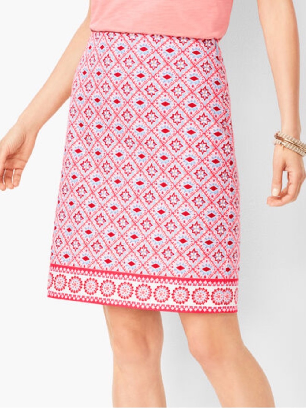 Talbots Preppy Canvas Cotton Aline Skirt Size 4
